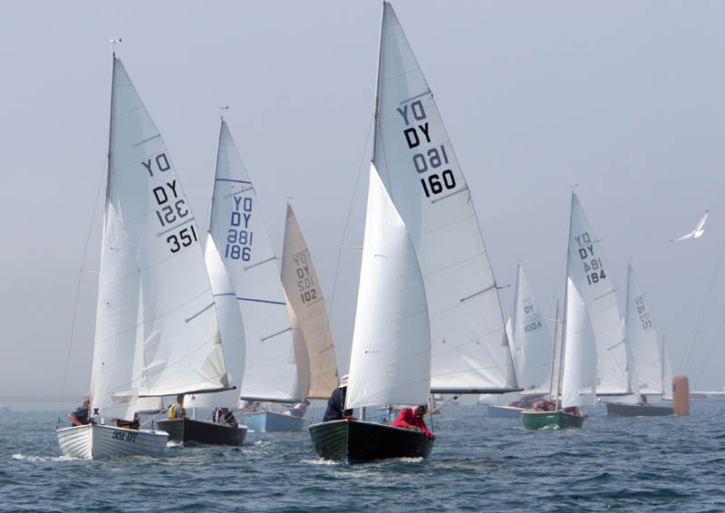 Light winds & sunshine for the Devon Yawl nationals at Weymouth photo copyright Steve Bell / www.fotoboat.com taken at Weymouth & Portland Sailing Academy and featuring the Devon Yawl class