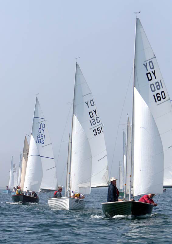 Light winds & sunshine for the Devon Yawl nationals at Weymouth photo copyright Steve Bell / www.fotoboat.com taken at Weymouth & Portland Sailing Academy and featuring the Devon Yawl class