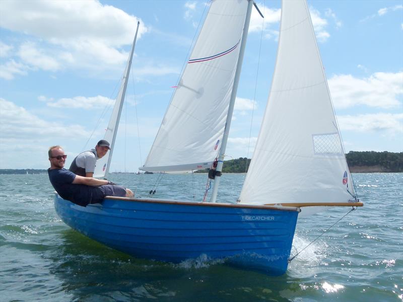 Tidecatcher wins race 1 of the Devon Yawl Nationals at Parkstone photo copyright Mike Roberts taken at Parkstone Yacht Club and featuring the Devon Yawl class