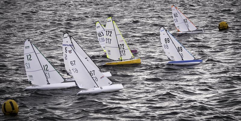 DragonFlite 95s during the DF Racing UK TT Series at Weecher Reservoir photo copyright John Tushingham taken at Weecher Sailing and featuring the DF95 class