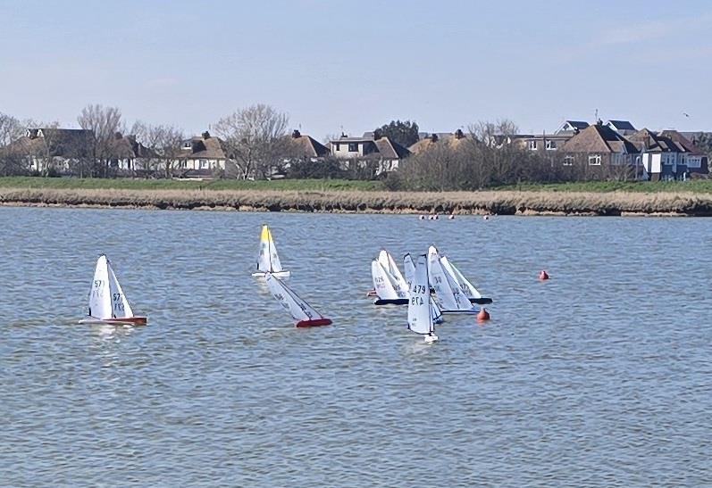 DF95 Winter Series event 9 at East Kent RSC photo copyright Peter Jackson taken at East Kent Radio Sailing Club and featuring the DF95 class