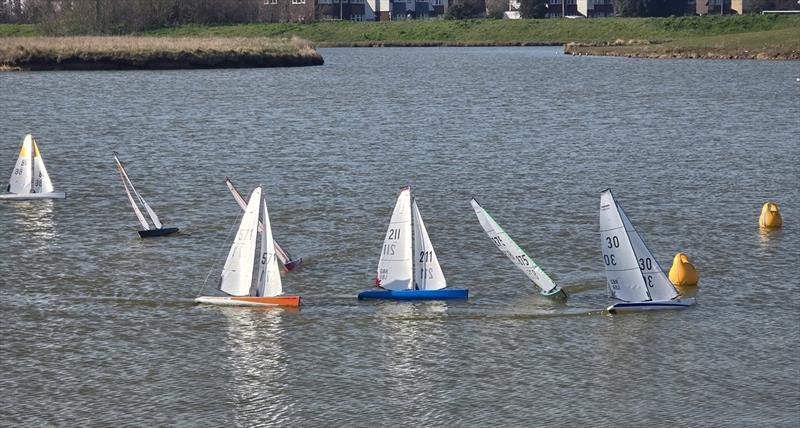 DF95 Winter Series event 9 at East Kent RSC photo copyright Peter Jackson taken at East Kent Radio Sailing Club and featuring the DF95 class