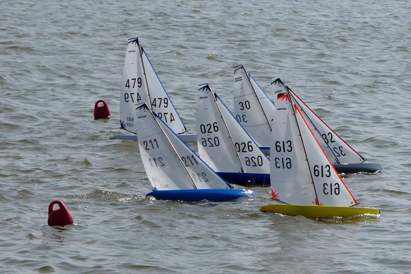 Start line - DF95 Winter Series final event at East Kent RSC photo copyright Alan Hounsell taken at East Kent Radio Sailing Club and featuring the DF95 class