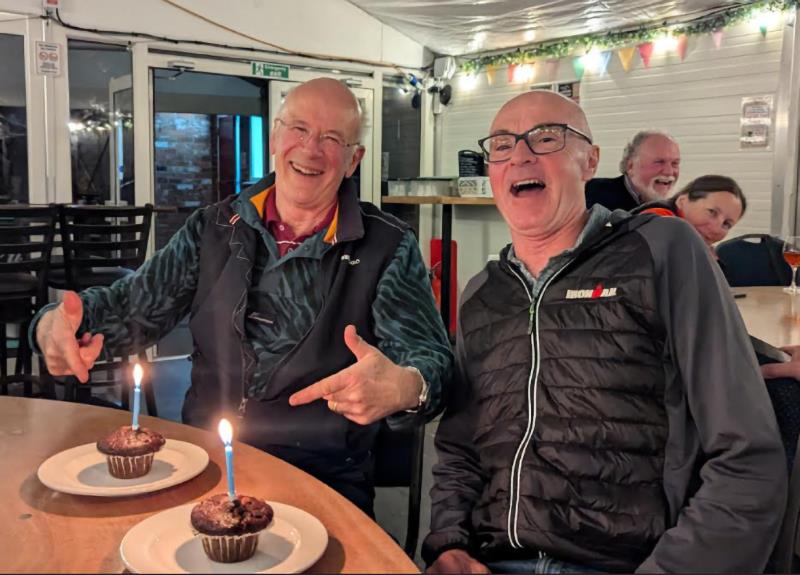 The birthday boys - DF95 National Championship at Lincoln photo copyright Nigel Barrow taken at Lincoln Model Yacht Club and featuring the DF95 class