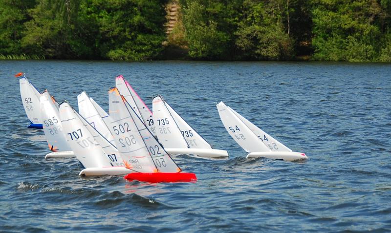 A cracking start by Nigel Barrow 54 during the DF95 M&S Travellers Event 2 for the ASH Trophy at Guildford Model Yacht Club - photo © Roger Stollery