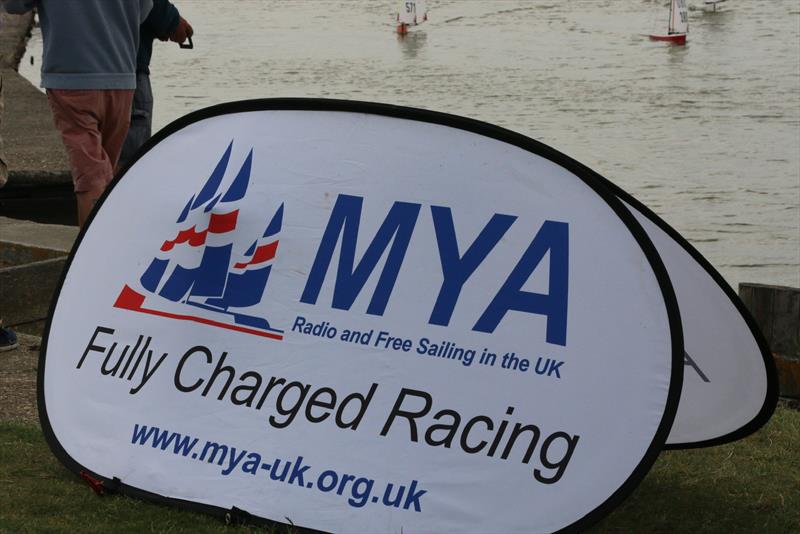 MYA banner during the DF95 Metropolitan and Southern TT at East Kent Radio Sailing Club - photo © Simon Thornton