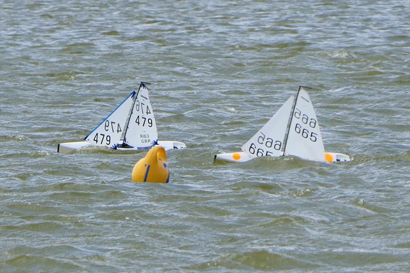 DF95 Spring Series at East Kent RSC - Rob Owens and Simon Thornton at the Windward Mark photo copyright Alan Hounsell taken at East Kent Radio Sailing Club and featuring the DF95 class