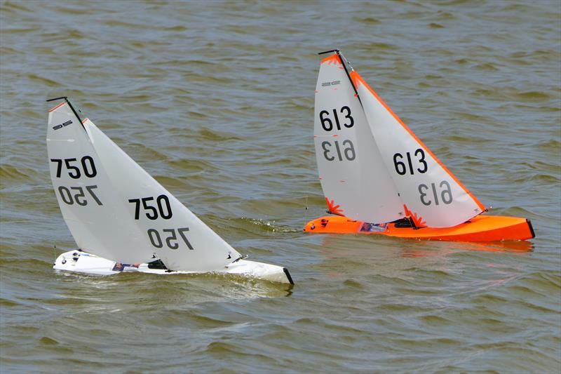 Windward Leg - B Rigs - DF95 Spring Series at Barton's Point week 4 photo copyright Alan Hounsell taken at East Kent Radio Sailing Club and featuring the DF95 class