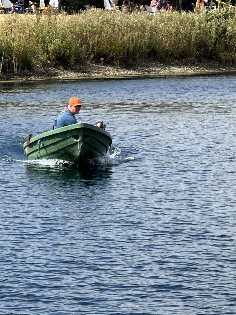 Darin spent more time in this than he wanted to during the DF95 National Championship 2026 at Lincoln Radio Sailing Club - photo © Nigel Barrow