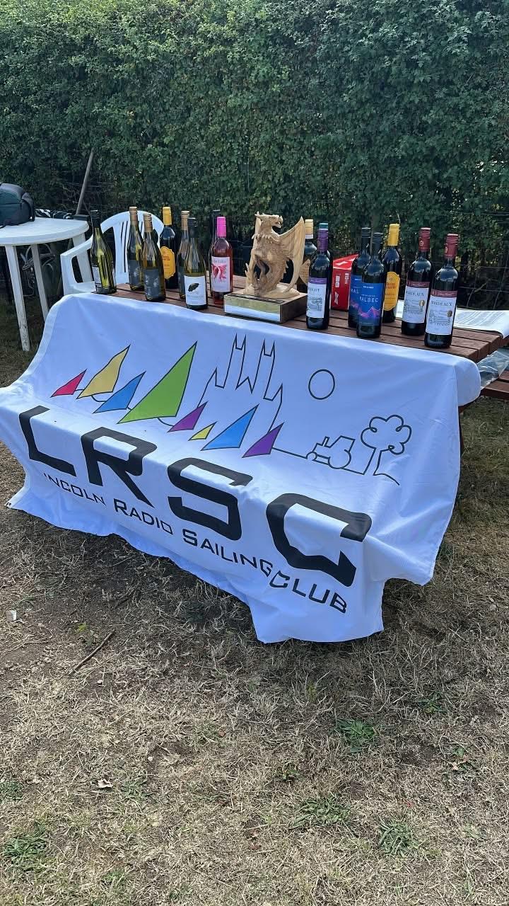 The generous prize table during the DF95 National Championship 2026 at Lincoln Radio Sailing Club - photo © Nigel Barrow
