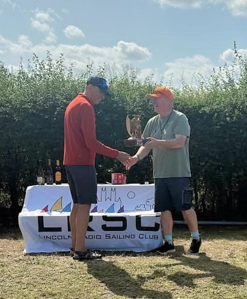 Champion Paul Robson in the DF95 National Championship 2026 at Lincoln Radio Sailing Club - photo © Nigel Barrow