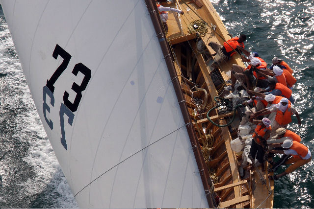 43ft Traditional Dhow racing in Dubai photo copyright Sharon Allison taken at  and featuring the Dhow class