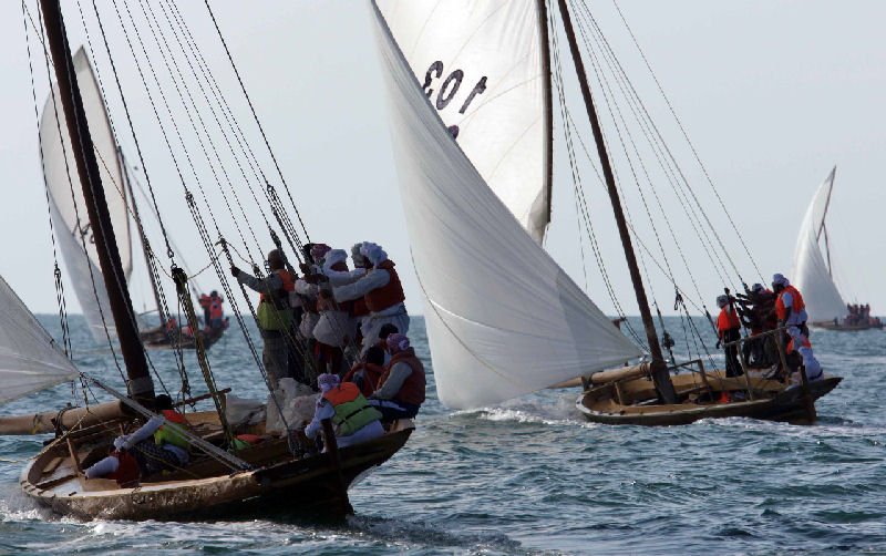 Dubai Traditional 43ft Dhow Sailing Championships Heat 3 photo copyright Ashraf Al Amra taken at  and featuring the Dhow class