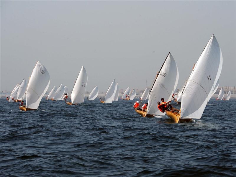 The Traditional 22ft Dhow race opens the Dubai season photo copyright DIMC taken at  and featuring the Dhow class