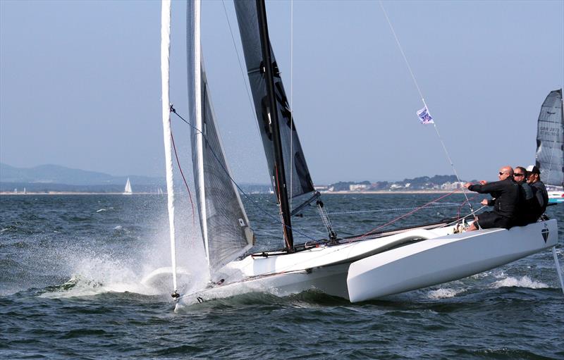 Multihull course on day 2 of the International Paint Poole Regatta photo copyright Mark Jardine taken at Parkstone Yacht Club and featuring the Diam 24OD class