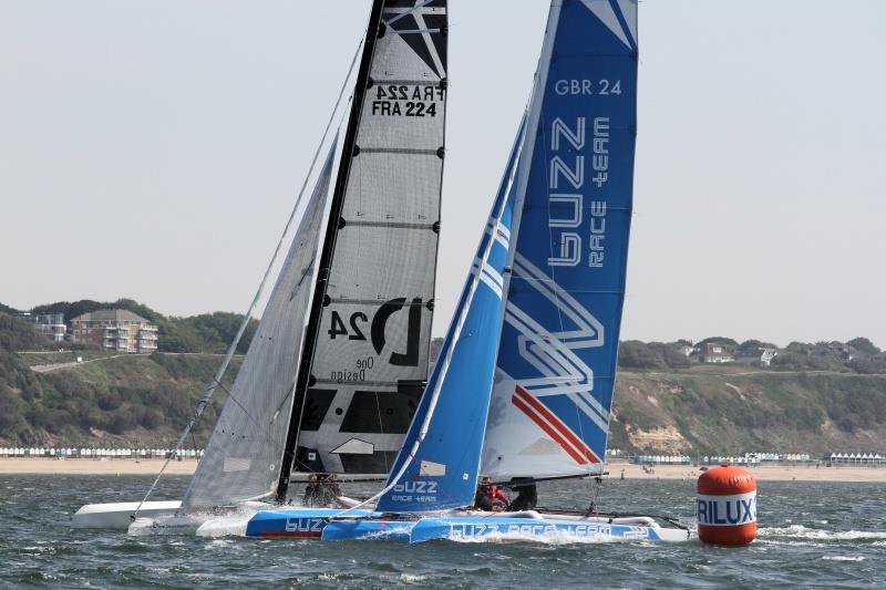 Multihull course on day 2 of the International Paint Poole Regatta photo copyright Andew Pearce taken at Parkstone Yacht Club and featuring the Diam 24OD class