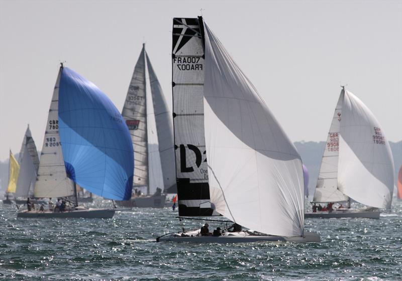The view from Hurst Castle during the Round the Island Race 2019 - photo © Mark Jardine