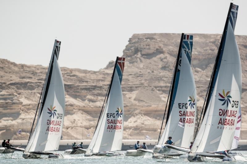 EFG Sailing Arabia The Tour on February 8th, 2018 in Duqm, Oman photo copyright Lloyd Images taken at Oman Sail and featuring the Diam 24OD class