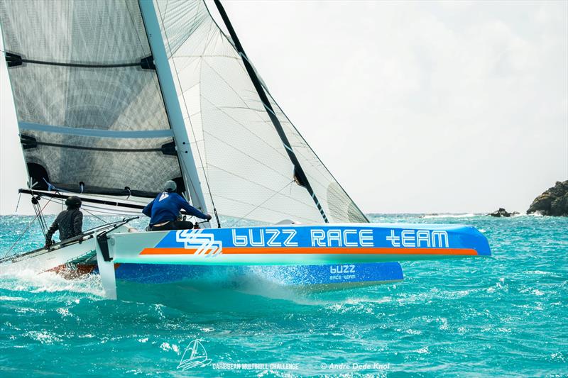 Buzz Race Team won the day in the Diam fleet - 8th Caribbean Multihull Challenge Race and Rally day 3 photo copyright Andre Dede Knol taken at Sint Maarten Yacht Club and featuring the Diam 24OD class
