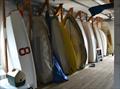 Dinghy storage at the Inverness Yacht Club © Kimball Livingston