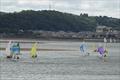 Zippy beaching at the sandbank whilst fleet sails on - Menai Strait Regattas © Ian Bradley