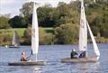 Dave Southwell and Michelle Raines are first doublehander at the Border Counties Midweek Sailing at Winsford Flash © Brian Herring