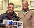 © Frank Miller ILCA 6s - 3rd Overall, Brendan Hughes, with DMYC Commodore Derek Gill Viking Marine Frostbites Series Series 1 prize-giving © Frank Miller
