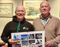 © Frank Miller ILCA 7s, 3rd Overall, Hugh Delap with DMYC Commodore, Derek Gill. Viking Marine Frostbites Series Series 1 prize-giving © Frank Miller
