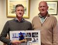 © Frank Miller PY Fleet, 1st Overall, Noel Butler (Aero) with DMYC Commodore, Derek Gill. Viking Marine Frostbites Series Series 1 prize-giving © Frank Miller