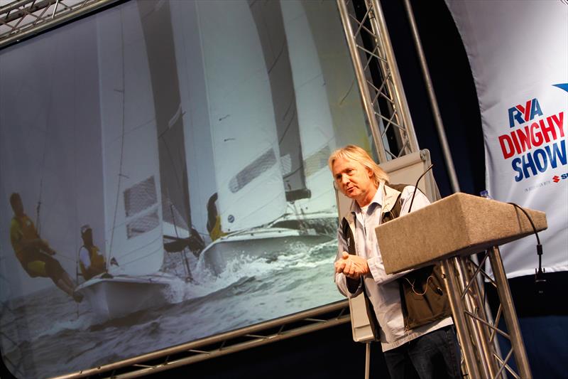 David Henshall talking at the Dinghy Show - photo © Paul Wyeth / RYA