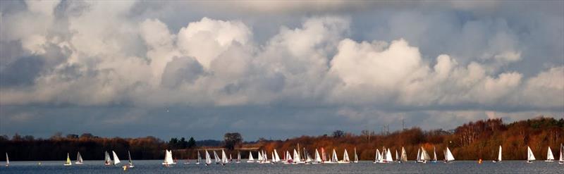 Waiting for the start on day 3 of the Alton Water Frostbite Series - photo © Bob Aldous-Horne