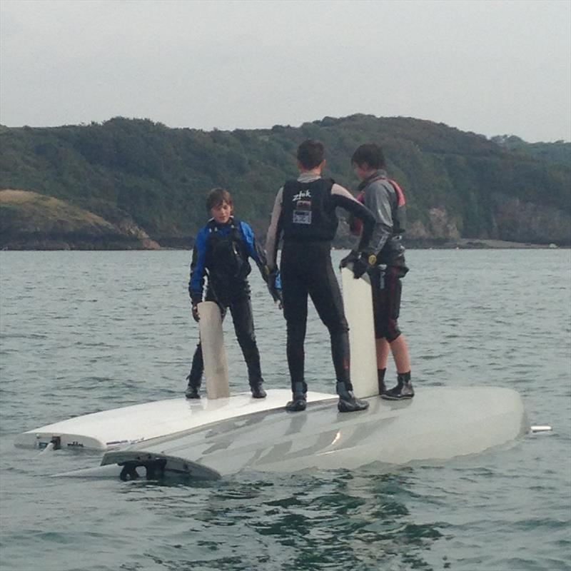 West Wales Club Youth Racing Circuit visits Fishguard photo copyright Nick and Nicola Cleary taken at Fishguard Bay Yacht Club and featuring the Dinghy class