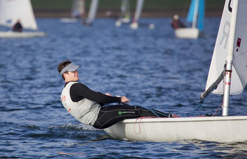 Craig Williamson takes second place in the Fernhurst Books Draycote Dash 2014 photo copyright Tim Olin / www.olinphoto.co.uk taken at Draycote Water Sailing Club and featuring the Dinghy class