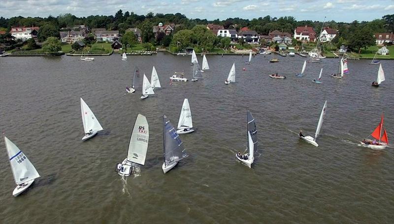 Modern dinghies at Oulton Week 2015 photo copyright Ben Horne taken at Waveney & Oulton Broad Yacht Club and featuring the Dinghy class