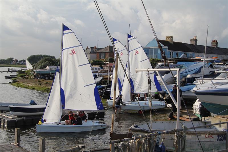 Open Day (Push The Boat Out) and New Members Party 2016 at Mudeford SC photo copyright Geoff Harwood taken at Mudeford Sailing Club and featuring the Dinghy class