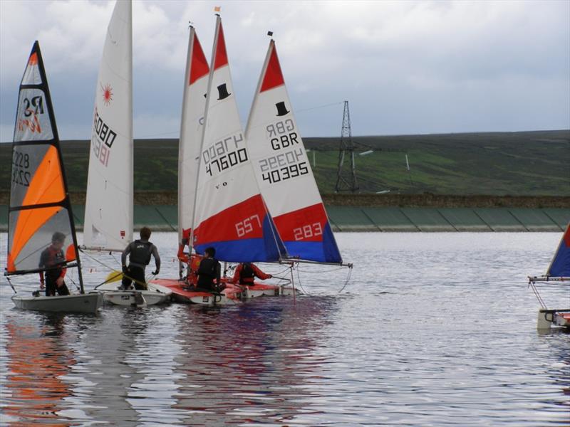 Yorkshire and Humberside Youth Travellers at Pennine photo copyright Steve Chilton taken at Pennine Sailing Club and featuring the Dinghy class