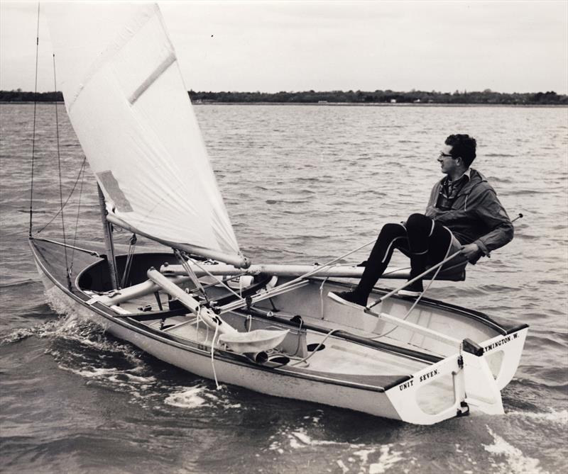 The criteria for the Trials were left deliberately open, allowing designers to be creative as to how they would extend the helm's weight outboard. However, some were more creative than others! - photo © D. Thomas Family