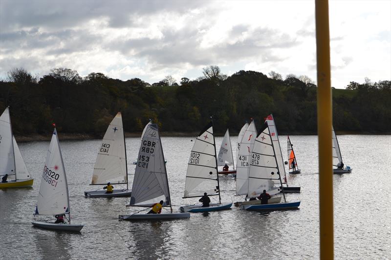 They're off! Start of the RNLI handicap race at Sutton Bingham Sailing Club photo copyright Chris Jones taken at Sutton Bingham Sailing Club and featuring the Dinghy class