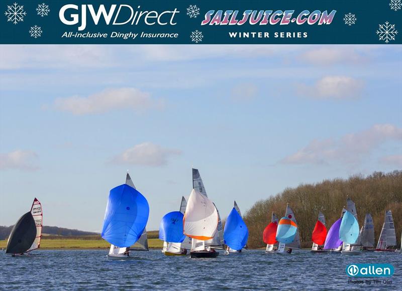 John Merricks Tiger Trophy - GJW Direct Sailjuice Winter Series Round 6 photo copyright Tim Olin / www.olinphoto.co.uk taken at Rutland Sailing Club and featuring the Dinghy class