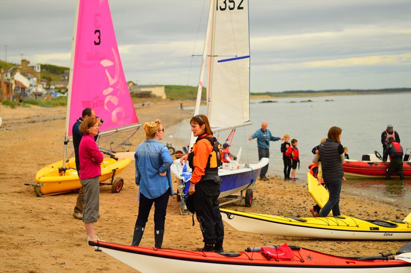 Push the Boat Out at Largo Bay photo copyright LBSC taken at Largo Bay Sailing Club and featuring the Dinghy class