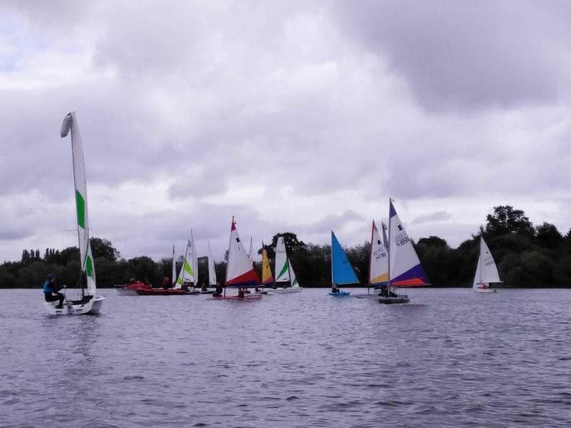Manor Park SC had challenging weather conditions too with the wind dropping three minutes into the first beat during Bart's Bash 2017 photo copyright Kristian Hookham taken at Manor Park Sailing Club and featuring the Dinghy class