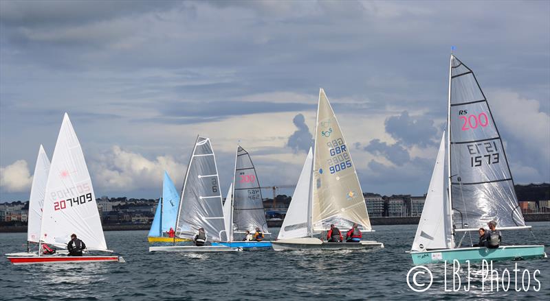 Class 8 after the start during the UBS Jersey Regatta 2017 - photo © LBJ Photos