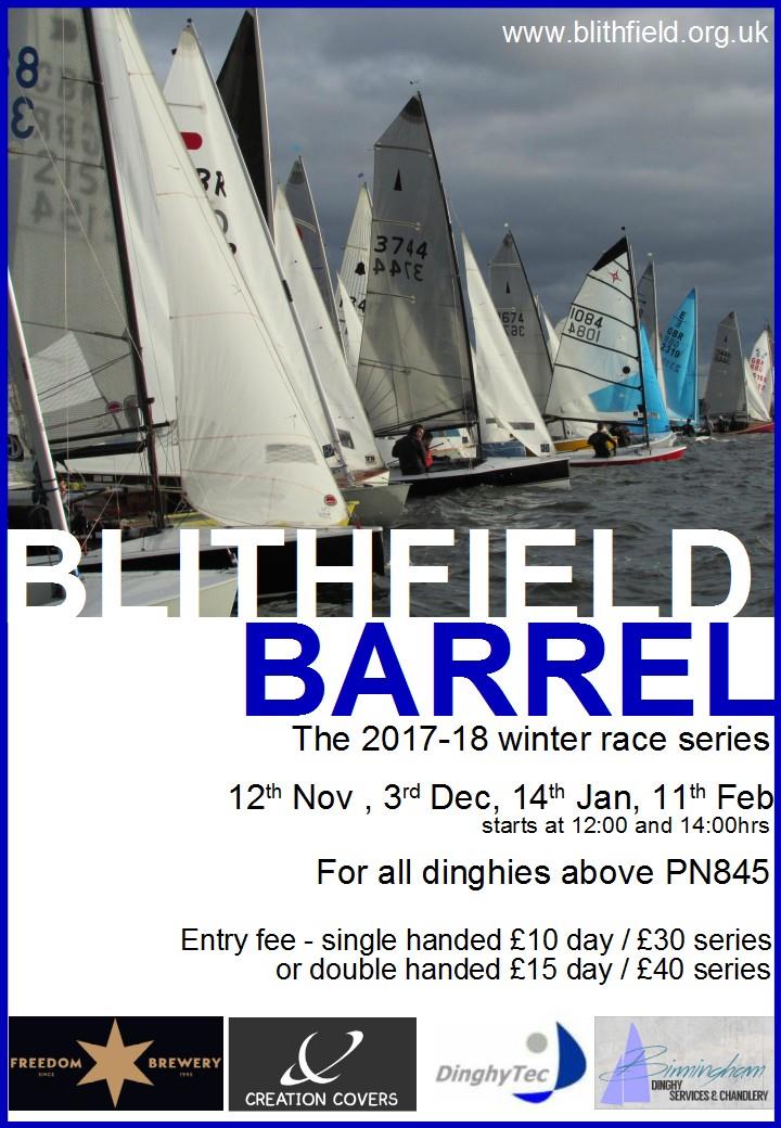 Blithfield Barrel Winter Series 2017-18 photo copyright Tim Male taken at Blithfield Sailing Club and featuring the Dinghy class