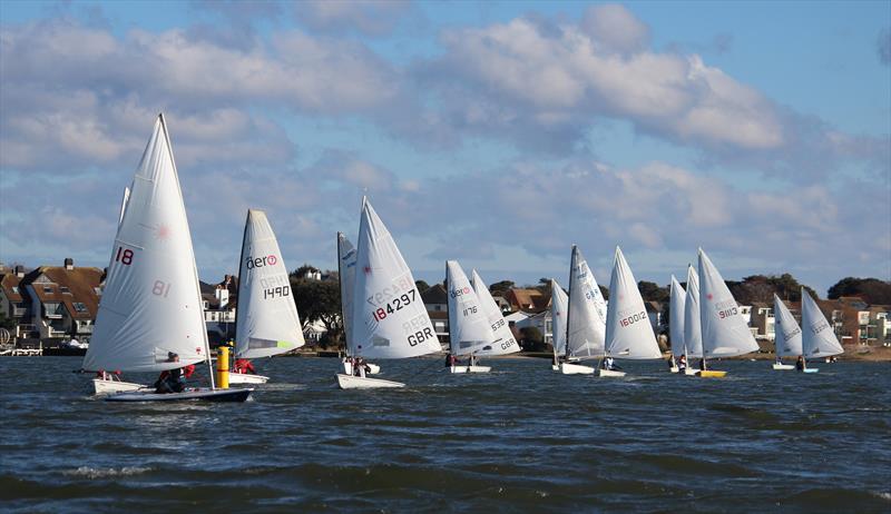 Highcliffe SC Icicle Open Series day 2 photo copyright Sarah Desjonqueres taken at Highcliffe Sailing Club and featuring the Dinghy class