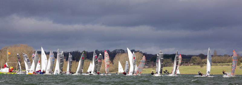 Tiger Trophy startline photo copyright Tim Olin / www.olinphoto.co.uk taken at Rutland Sailing Club and featuring the Dinghy class