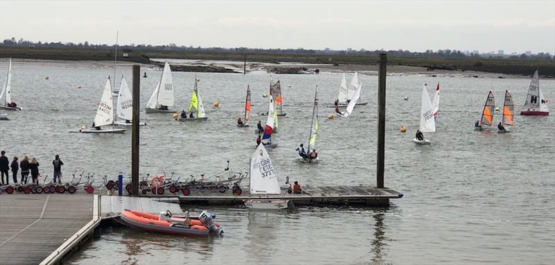 Burnham Otter Easter Egg Regatta photo copyright Tammy Fisher taken at Royal Corinthian Yacht Club, Burnham and featuring the Dinghy class