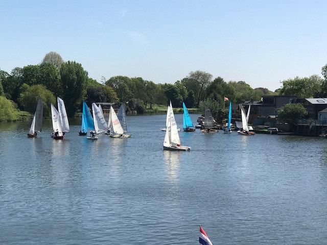 Mid Thames Inter Club Trophy photo copyright Kevin Anderson taken at Hampton Sailing Club and featuring the Dinghy class