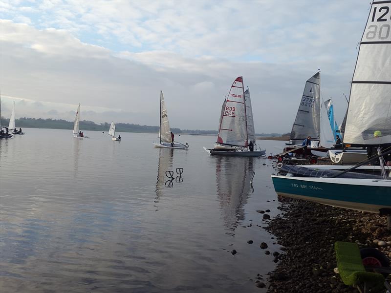 Blithfield Barrel Round 1 photo copyright Tim Male taken at Blithfield Sailing Club and featuring the Dinghy class