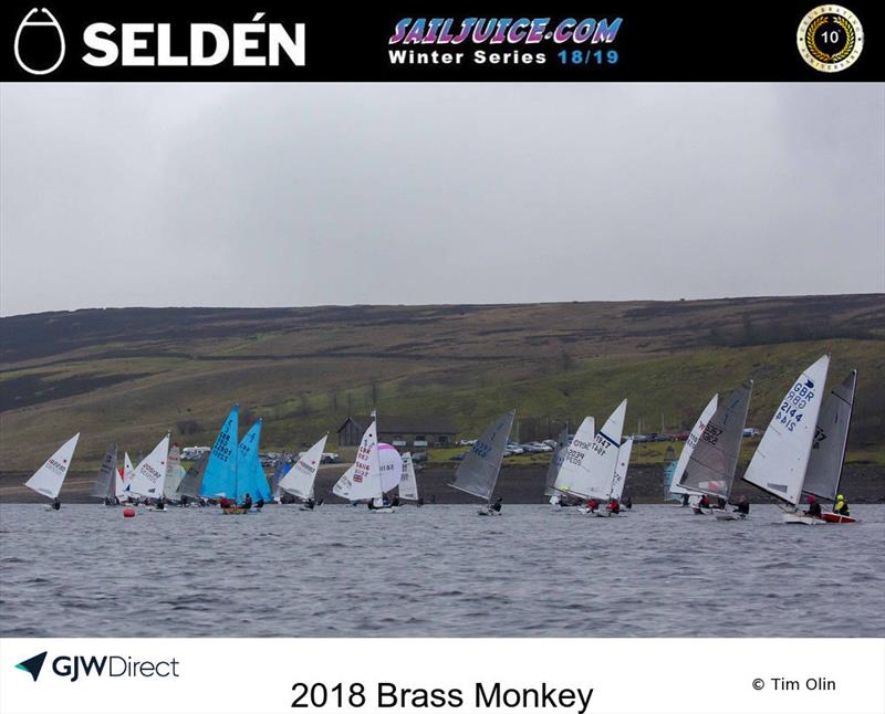 The fleet downwind during the Yorkshire Dales Brass Monkey - photo © Tim Olin / www.olinphoto.co.uk