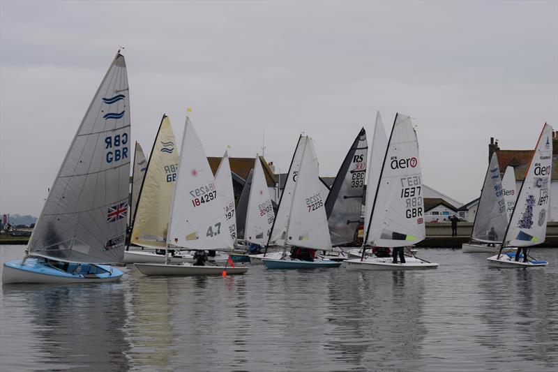 Highcliffe Sailing Club Icicle Series day 1 photo copyright Melanie Blackman taken at Highcliffe Sailing Club and featuring the Dinghy class